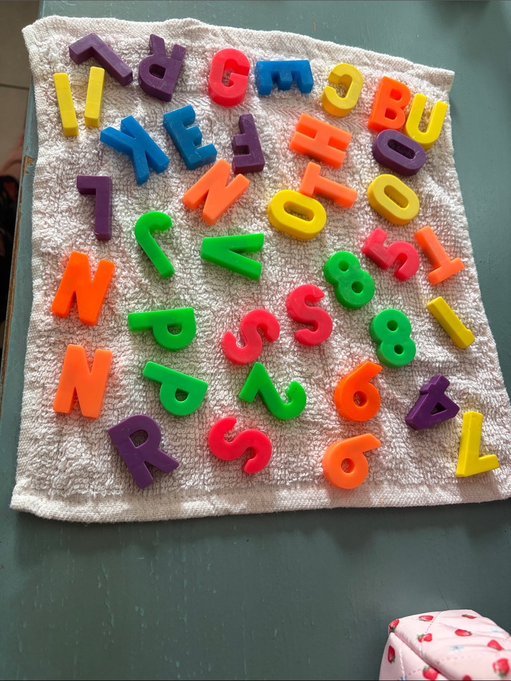 Vintage Fisher Price Colorful Magnetic Alphabet & Number Set